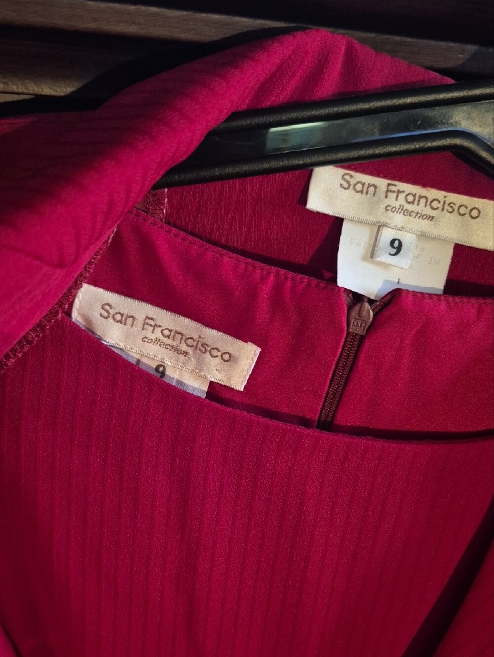 Women’s Raspberry Blazer And Dress Set - Picture 3 of 16